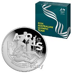 2024 AUSTRALIAN OLYMPIC TEAM $5 1oz Domed Silver Proof Coin Free Shipping