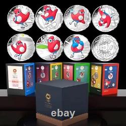 2024 France Paris Olympics Games official Mascot Phryge silver coin 10 13g7PCS