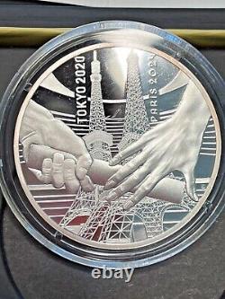 2024 Olympic Hand Over Coin Tokyo-Paris 10E Silver Proof