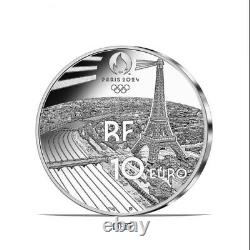 2024 Paris Olympics Heritage Series Arc de Triomphe 10 22.2g silver coin