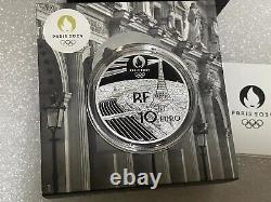 2024 Paris Olympics Heritage Series Arc de Triomphe 10 22.2g silver coin