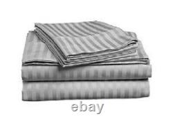 6-Piece Sheet Sets 1000 TC Soft Egyptian Cotton All Striped Colors & Sizes