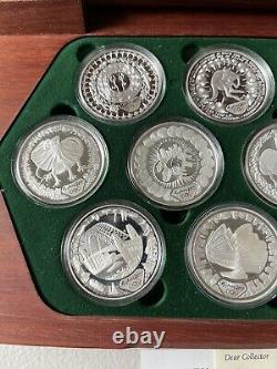 AUSTRALIA SYDNEY 2000 OLYMPIC SILVER COIN COLLECTION. 16 COINS each 1 Oz SILVER