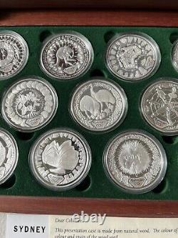 AUSTRALIA SYDNEY 2000 OLYMPIC SILVER COIN COLLECTION. 16 COINS each 1 Oz SILVER