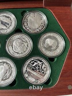 AUSTRALIA SYDNEY 2000 OLYMPIC SILVER COIN COLLECTION. 16 COINS each 1 Oz SILVER