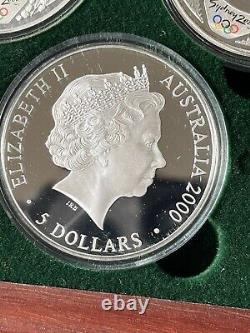 AUSTRALIA SYDNEY 2000 OLYMPIC SILVER COIN COLLECTION. 16 COINS each 1 Oz SILVER