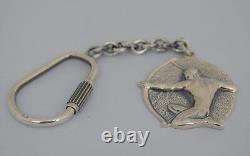 Archer Athlete Quality Keychain Sterling Silver Olympic Games Sagittarius