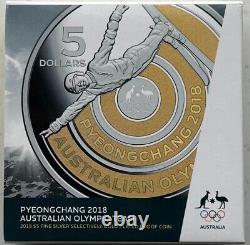 Australia 1988 Pyeongchang Winter Olympic 5 kroner Silver Coin 1oz