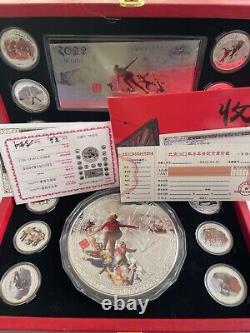 BeiJing 2022 Winter Olympic Commemorative Medal Coins Sets 17 piece