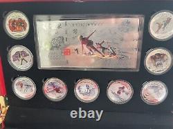 BeiJing 2022 Winter Olympic Commemorative Medal Coins Sets 17 piece