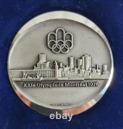 Canada Montreal Olympic Collector Sterling Silver Medal 1976 with case