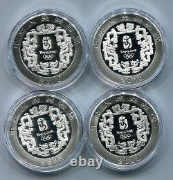 China 2008 Olympic Games Commemorative Silver Coin 4 PCS Series 2