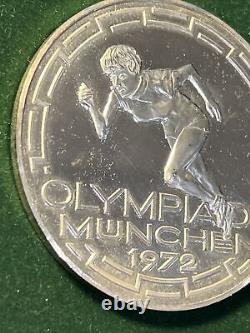 Commemorative OLYMPIC SILVER. 999.9 table Medal XX Summer Games 1972 MUNICH