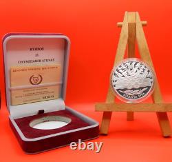 Cyprus, 1996, Atlanta Olympic Games, 1 pound, Proof, silver coin