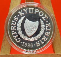 Cyprus, 1996, Atlanta Olympic Games, 1 pound, Proof, silver coin