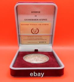 Cyprus, 1996, Atlanta Olympic Games, 1 pound, Proof, silver coin