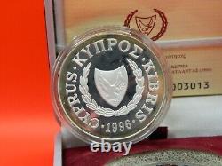 Cyprus, 1996, Atlanta Olympic Games, 1 pound, Proof, silver coin