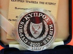 Cyprus, 2000, Sydney Olympic Games, 1 Pound, Proof, Silver coin