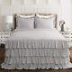 Egyptian Cotton Multi Ruffle Bed Spread With Pillowsham 30 Drop All Size &color