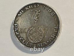 Medal Silver Mexico Games Olympic 1968 Rare (122-36/A14)