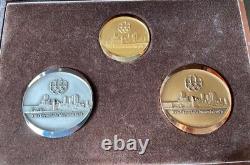 Montreal Olympic Medallion Set Gold/silver/bronze Set 1976 Rare #2 Serial#