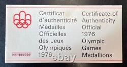 Montreal Olympic Medallion Set Gold/silver/bronze Set 1976 Rare #2 Serial#