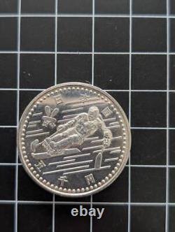 Nagano Olympic Paralympic Alpine 5000 yen silver coin 1998