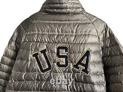 Nike Women's Team USA Olympic Aeroloft Summit 800 Down Puffer Jacket Silver XXL