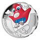 Official 2024 France Paris The 33rd Olympic Games Mascot Skateboard Silver Coin