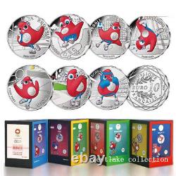 Official 2024 France Paris The 33rd Olympic Games Mascot Sport event Silver Coin