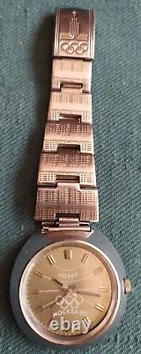 POLJOT OLYMPIC GAMES 1980 & Original OLYMPIC Bracelet Super Rare USSR Watches
