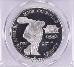 PR70 1983-S DCAM Olympic Disk Commemorative Silver Dollar PCGS