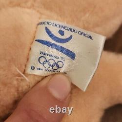 Plush mascot Olympic Games BARCELONA Spain 1992 COBI 8 Stuffed Animal Souvenir
