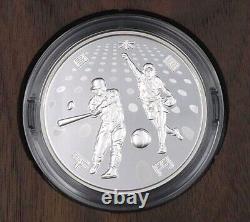 RARE Japan 2020 Olympic Games Tokyo 1000 Yen Silver Baseball Softball Proof Coin
