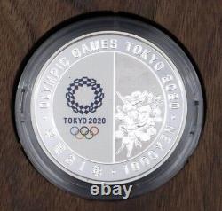 RARE Japan 2020 Olympic Games Tokyo 1000 Yen Silver Baseball Softball Proof Coin