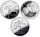 Spain 10 Euro 2004/12 Silver 81.00g'summer Olympics & Fifa Wold Cup' (3 Coins)