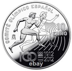 SPAIN 10 Euro 2004/12 Silver 81.00g'Summer Olympics & FIFA Wold Cup' (3 coins)