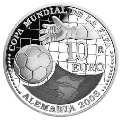 SPAIN 10 Euro 2004/12 Silver 81.00g'Summer Olympics & FIFA Wold Cup' (3 coins)