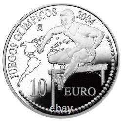 SPAIN 10 Euro 2004/12 Silver 81.00g'Summer Olympics & FIFA Wold Cup' (3 coins)