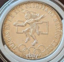 Silver coin commemorating the 1968 Mexico Olympic Games