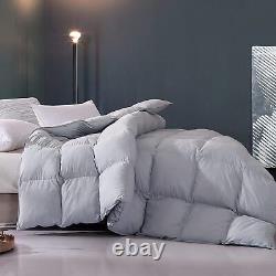 Soft Down Alternative Comforter 1000 TC Bedding Sets All US Sizes & Silver Gray