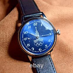 Soviet Wristwatch Marriage Olympic Games Classic Mens Watch 3602 Vintage