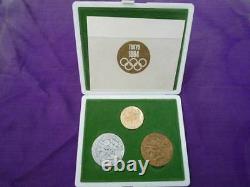 Tokyo 1964 Olympic Participation Medal Coin participant Gold, Silver, Bronze