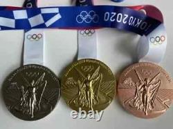 Tokyo 2020 Olympic Gold /Silver /Bronze Medals with Stand Exact Replica