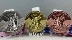 Tokyo 2020 Olympic Gold /Silver /Bronze Medals with Stand Exact Replica