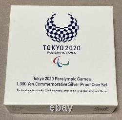 Tokyo 2020 Paralympic Commemoration 1000 Yen Silver Proof Coin Handover Rio
