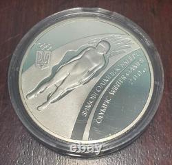 Ukraine, 10 Hryvnias Silver Coin XX Winter Olympic Games in Turin, Italy, 2006