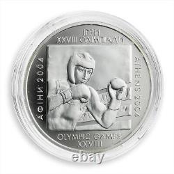 Ukraine 10 hryvnia 28 Summer Olympic Games Athens Boxing silver coin 2003