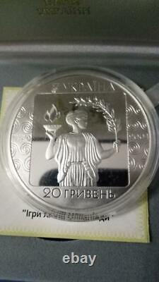 Ukraine, 20 griven, XXVIII Olympics, silver, 2004 year